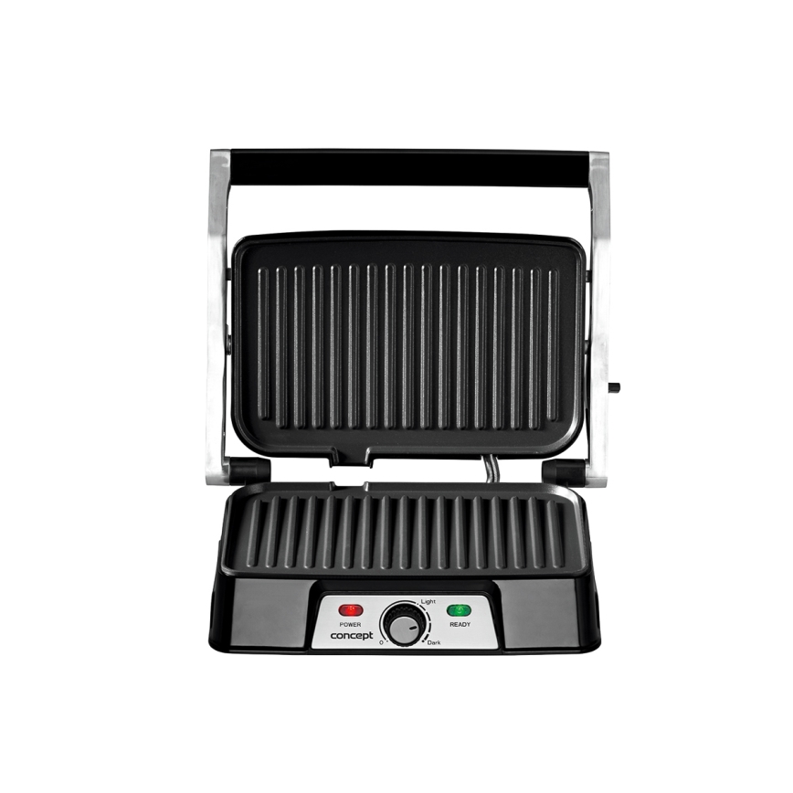 Concept ge2005 - Kontaktgrill 1500W/230V Edelstahl/schwarz
