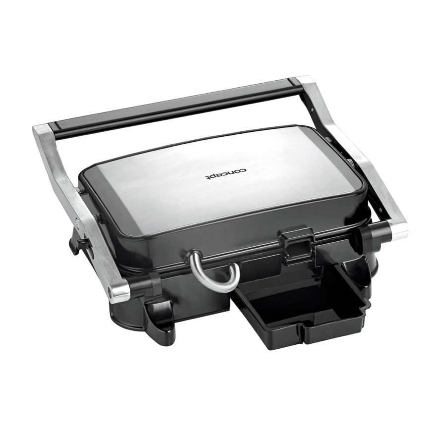 Concept ge2005 - Kontaktgrill 1500W/230V Edelstahl/schwarz
