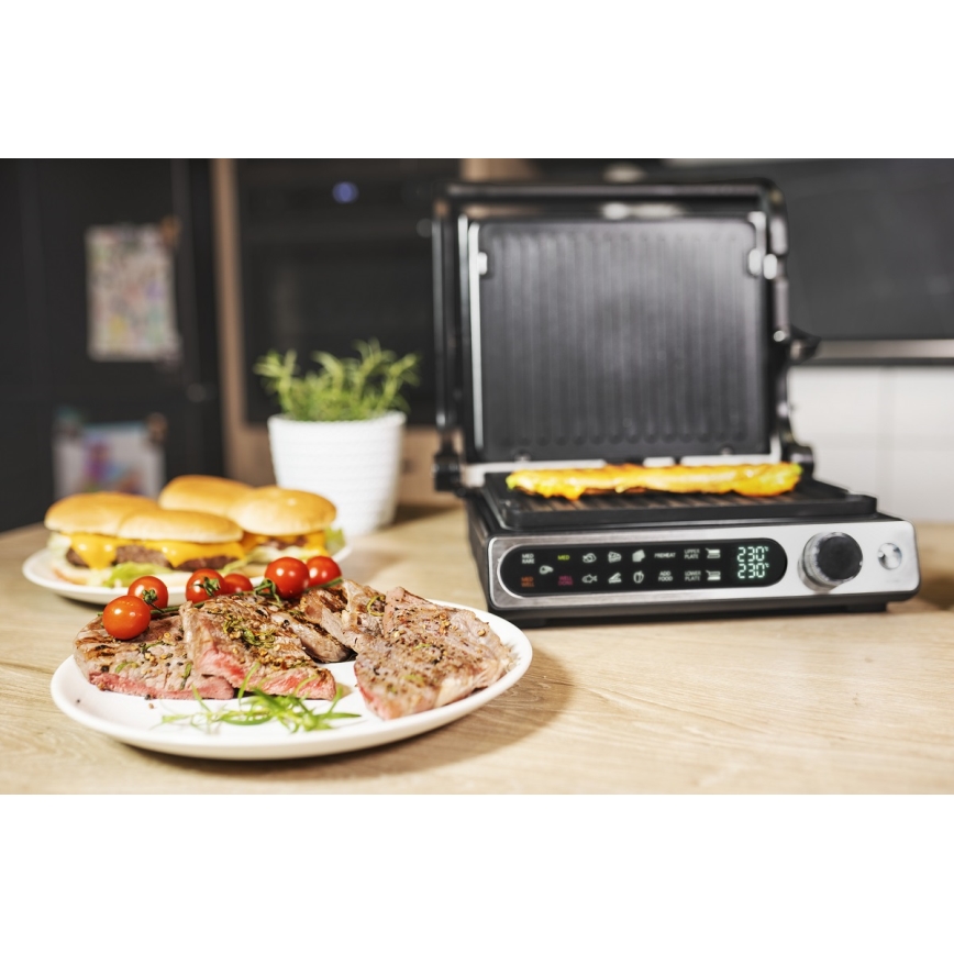 Concept ge3500 - Kontaktgrill mit Temperatursensor 2000W/230V schwarz