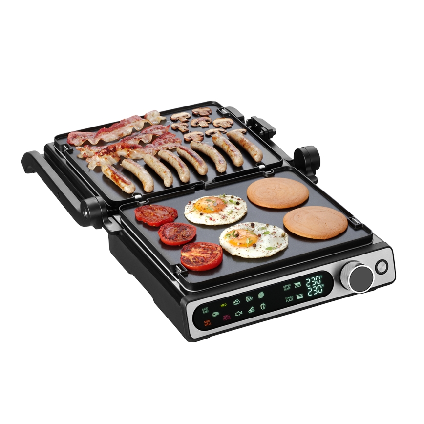 Concept ge3500 - Kontaktgrill mit Temperatursensor 2000W/230V schwarz