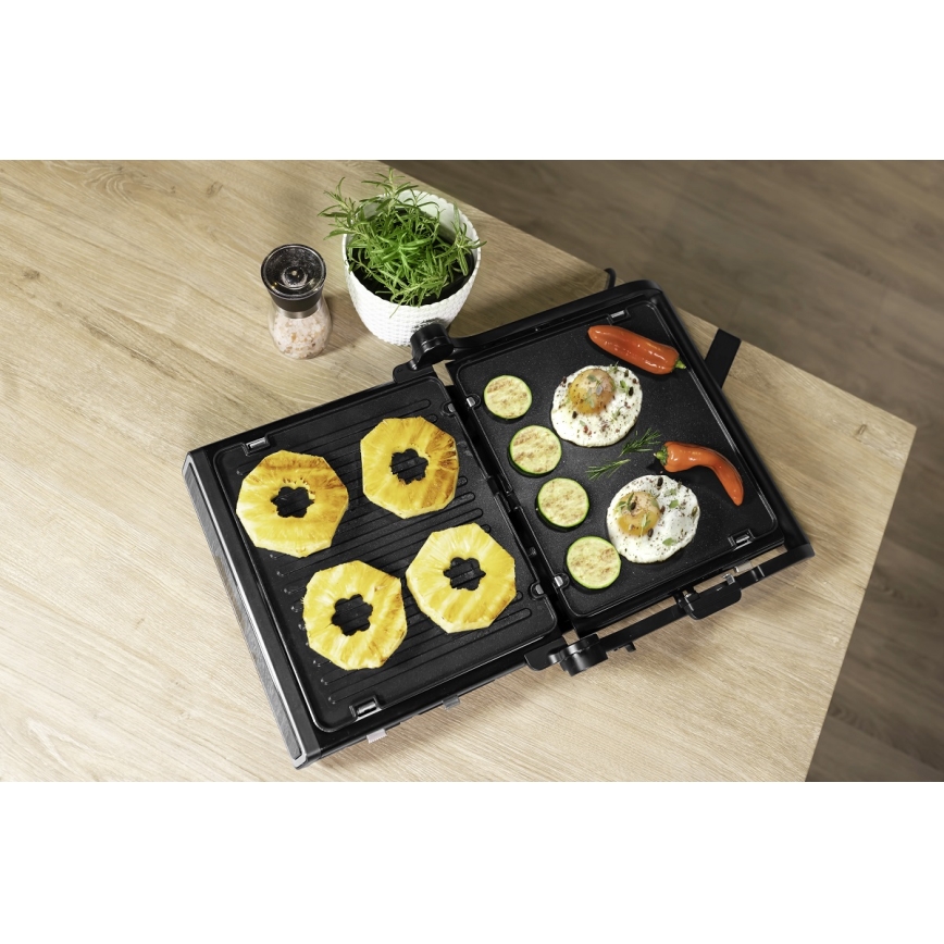 Concept ge3550 - Kontaktgrill mit Temperatursensor 2000W/230V schwarz