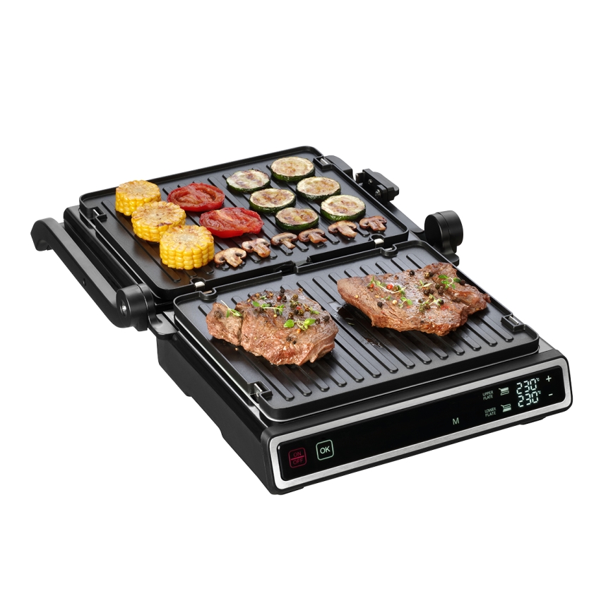 Concept ge3550 - Kontaktgrill mit Temperatursensor 2000W/230V schwarz