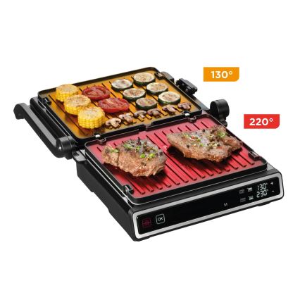 Concept ge3550 - Kontaktgrill mit Temperatursensor 2000W/230V schwarz