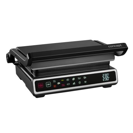 Concept ge3550 - Kontaktgrill mit Temperatursensor 2000W/230V schwarz