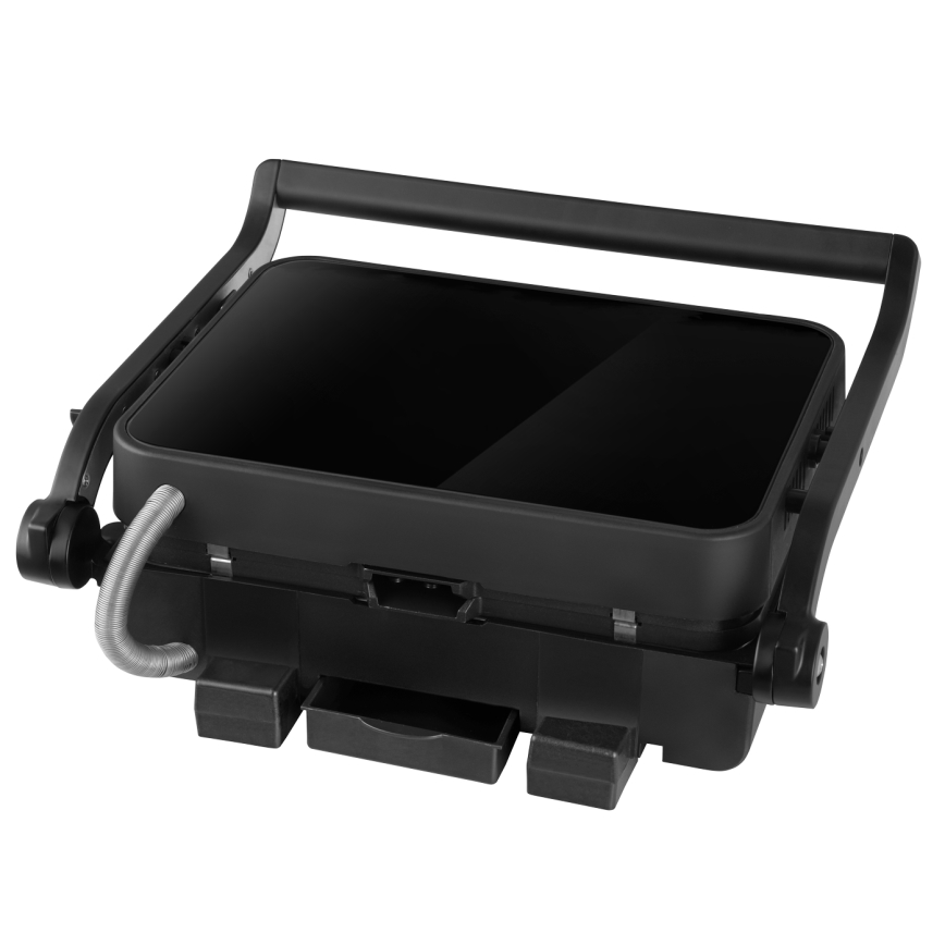 Concept ge3600 - Kontaktgrill mit Temperatursensor GLASS 2000W/230V schwarz