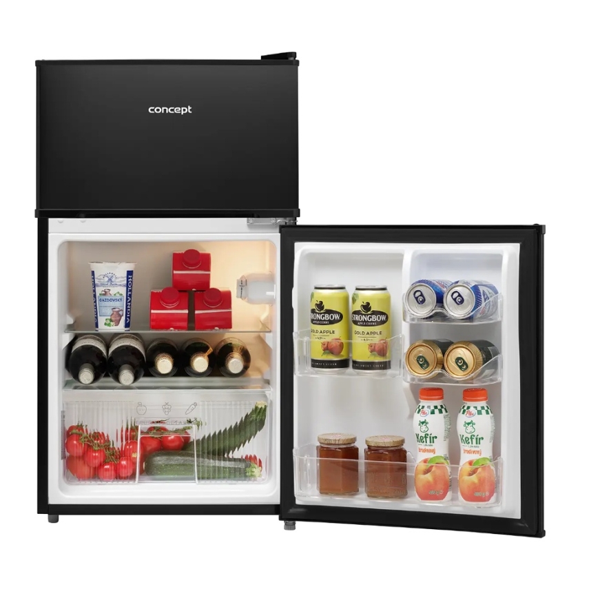 Concept LFT2047bcN - Kühlschrank mit Gefrierfach 87 l, schwarz