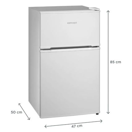 Concept LFT2047whN - Kühlschrank mit Gefrierfach 87 l weiß