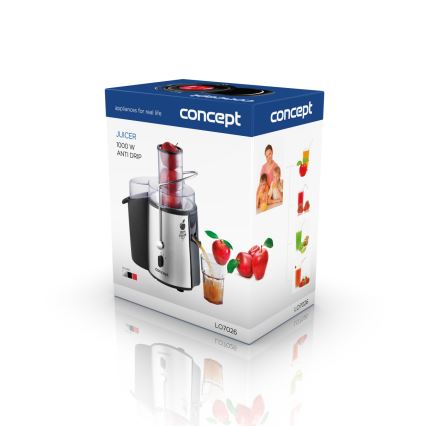 Concept LO7026 - Zentrifugalentsafter 1000W/230V schwarz/Edelstahl