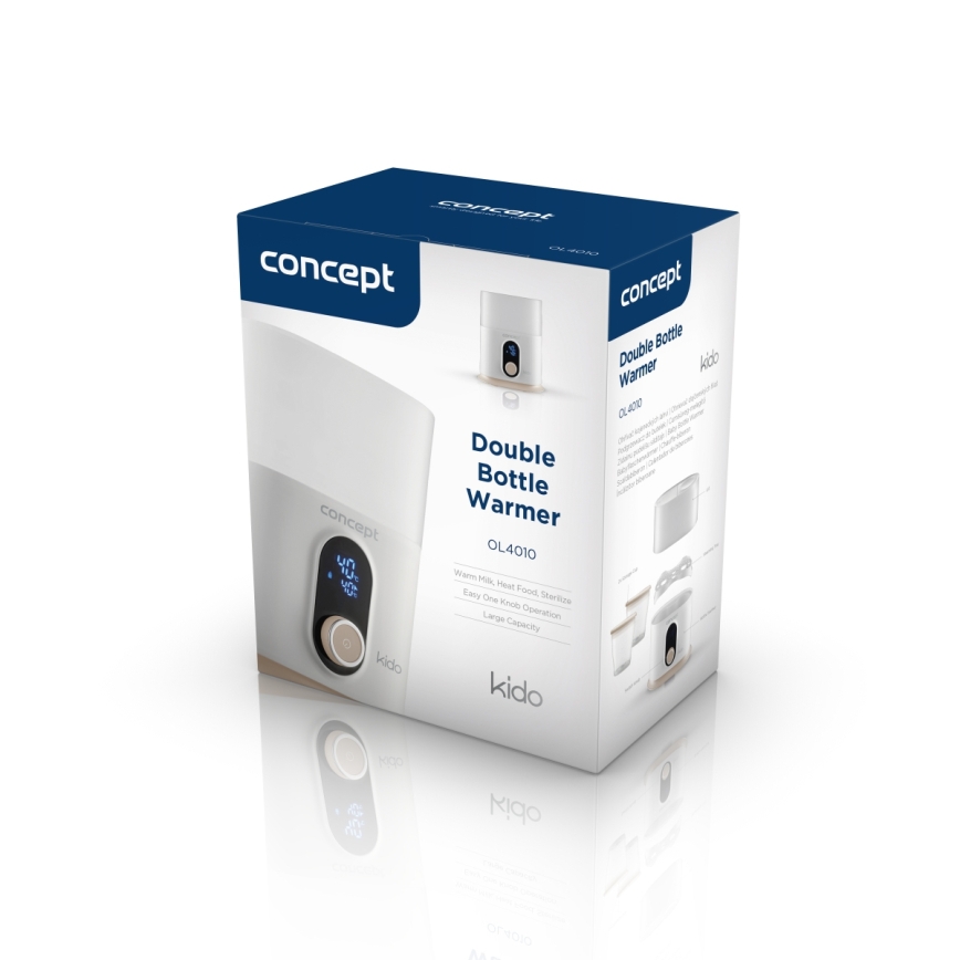 Concept OL4010 - Flaschenwärmer 3-in-1 KIDO 200W/230V weiß