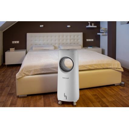 Concept OV5220 - Multifunktionaler mobiler Luftkühler 4-in-1 5 l 80 W/230 V weiß + Fernbedienung