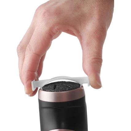 Concept PN3020 - Elektrischer Hornhautentferner für die Fersen PERFECT SKIN 5V 1200 mAh IPX6 schwarz/roségold