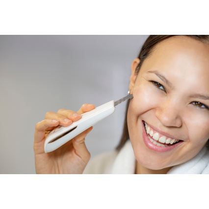 Concept PO2030 - Kosmetik-Ultraschallspatel PERFECT SKIN 2,5W/5V USB 600 mAh weiß