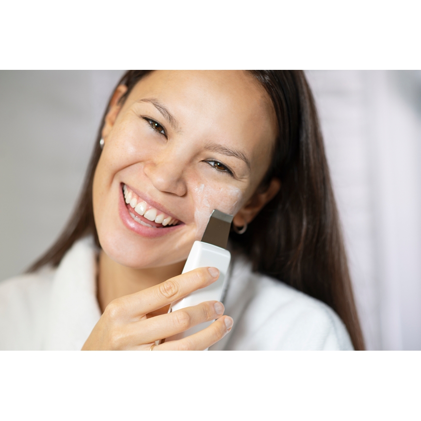 Concept PO2030 - Kosmetik-Ultraschallspatel PERFECT SKIN 2,5W/5V USB 600 mAh weiß