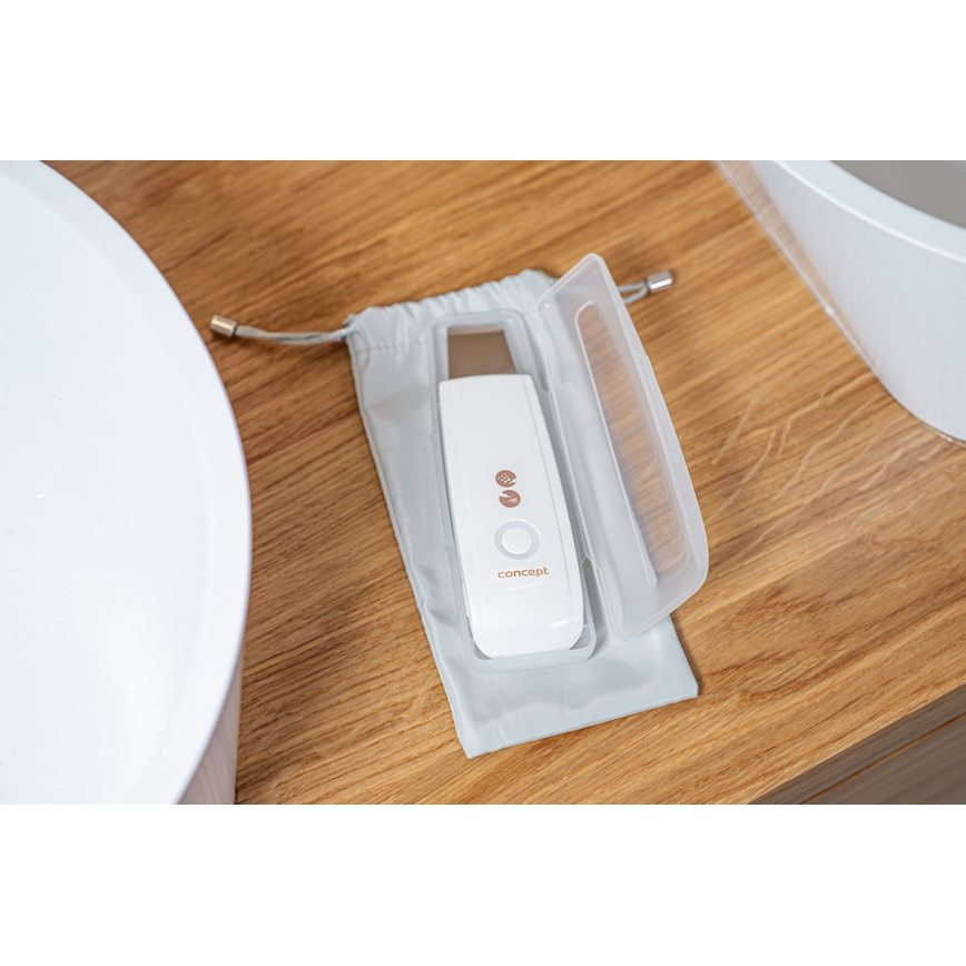 Concept PO2030 - Kosmetik-Ultraschallspatel PERFECT SKIN 2,5W/5V USB 600 mAh weiß