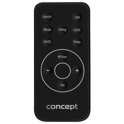 Concept QH4001 - Elektrisches Heizgerät 1000/2000W IP22 schwarz + Fernbedienung