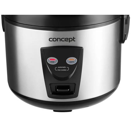 Concept RE2020 - Reiskocher 2-in-1, 650 W/230 V, 1,5 l, Edelstahl/Schwarz