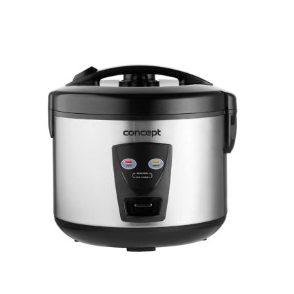 Concept RE2020 - Reiskocher 2-in-1, 650 W/230 V, 1,5 l, Edelstahl/Schwarz