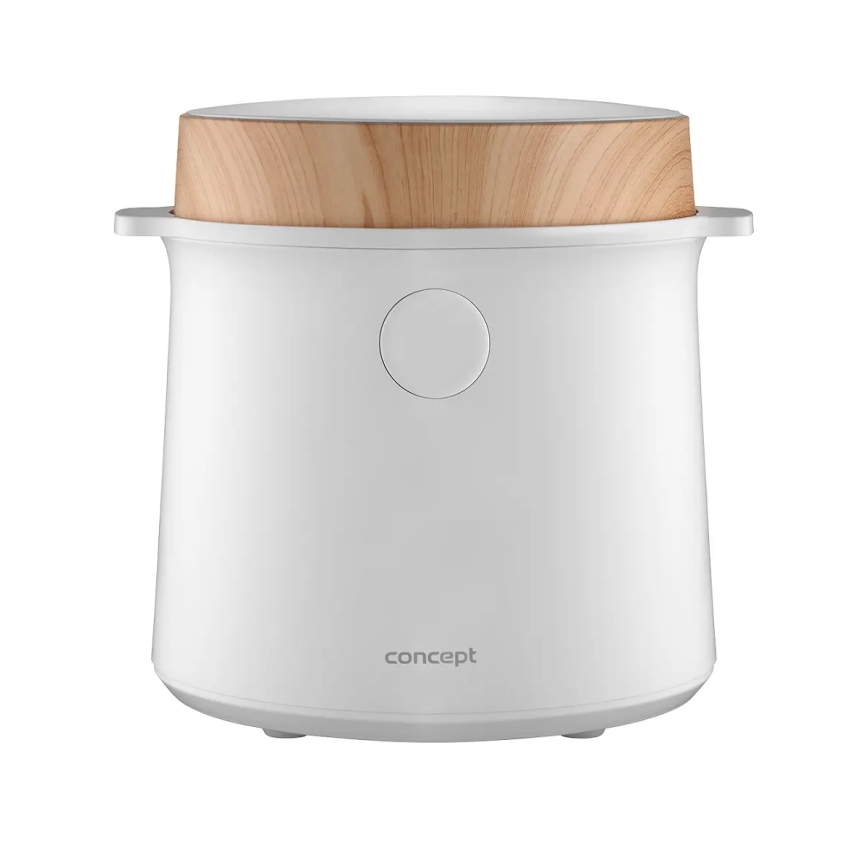 Concept RE3030 - Digitaler Reiskocher 2-in-1 380W/230V 1,5 l weiß/Holzdekor