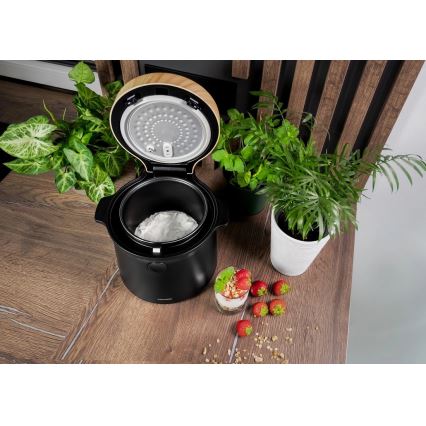 Concept RE4040 - Digitaler Reiskocher 2-in-1 450W/230V 2 l schwarz/Holzdekor