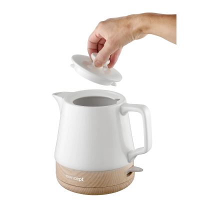 Concept RK0060 - Wasserkocher 1 l 1000 W/230 V weiß/Keramik