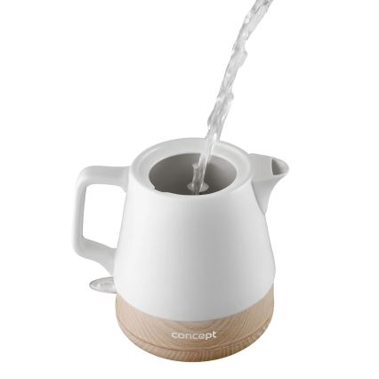 Concept RK0060 - Wasserkocher 1 l 1000 W/230 V weiß/Keramik