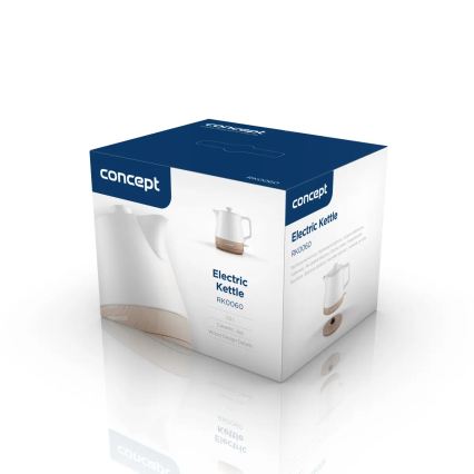 Concept RK0060 - Wasserkocher 1 l 1000 W/230 V weiß/Keramik