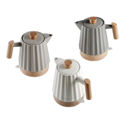 Concept RK0090 - Wasserkocher 1,5 l 1500 W/230 V weiß/Holzdekor/Keramik