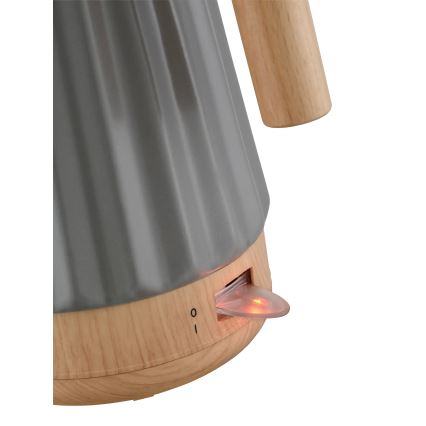 Concept RK0092 - Wasserkocher 1,5 l, 1500 W/230 V, dunkelgrau/Holzdekor/Keramik