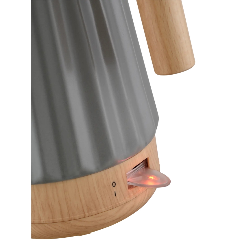 Concept RK0092 - Wasserkocher 1,5 l, 1500 W/230 V, dunkelgrau/Holzdekor/Keramik