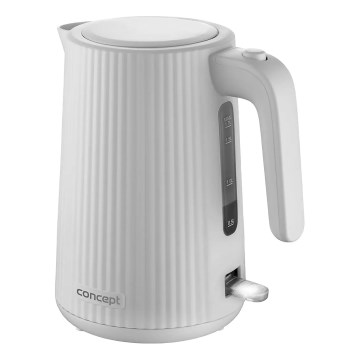 Concept RK2390 - Elektrischer Wasserkocher 1,7 l, 2200 W/230 V, weiß