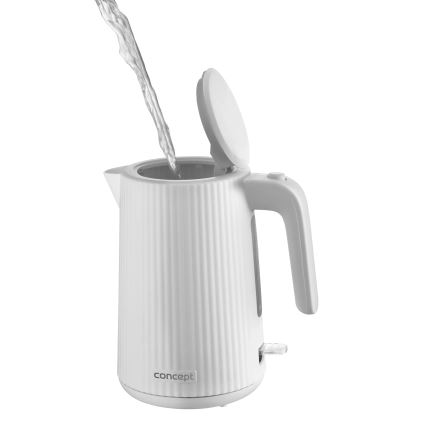 Concept RK2390 - Elektrischer Wasserkocher 1,7 l, 2200 W/230 V, weiß