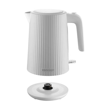 Concept RK2390 - Elektrischer Wasserkocher 1,7 l, 2200 W/230 V, weiß