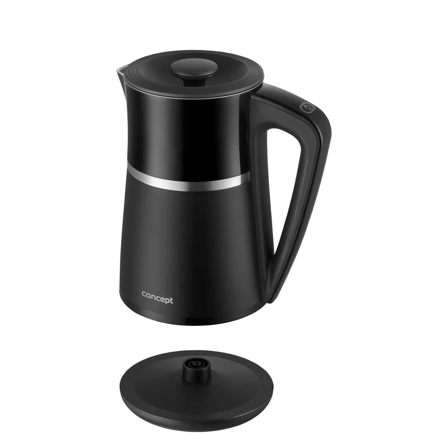 Concept RK3100 - Elektrischer Wasserkocher mit Temperaturregelung 1,7 l 2200 W/230 V schwarz