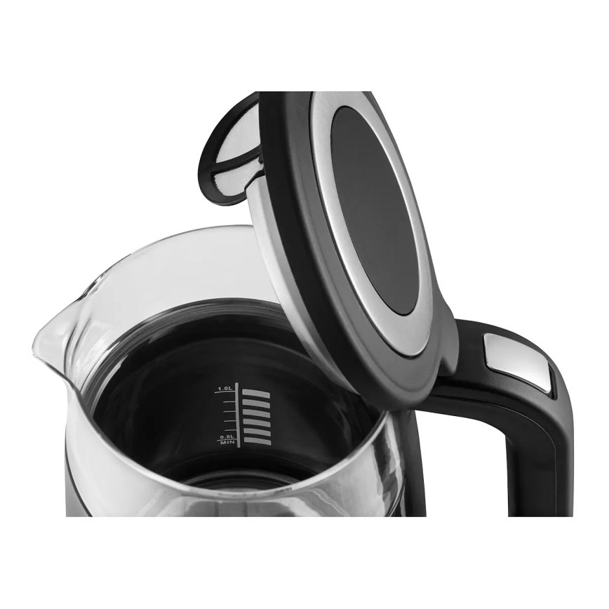 Concept RK4100 - Schnellkochender Wasserkocher mit Temperaturregelung, 1,7 l, 2200 W/230 V, schwarz