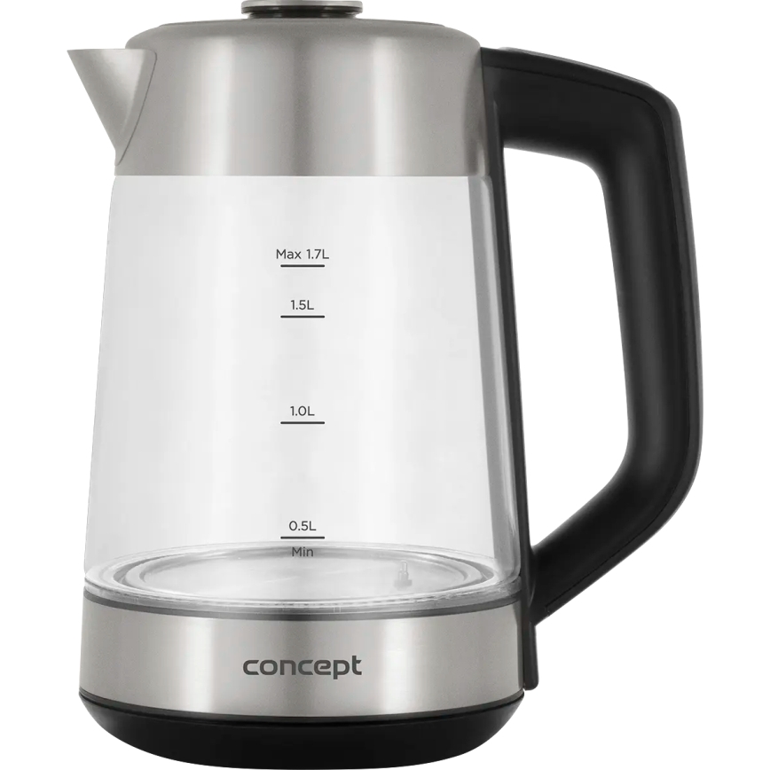 Concept RK4190 - Wasserkocher mit Temperaturregelung und Sieb 1,7 l 2200W/230V Edelstahl