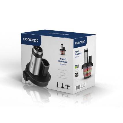 Concept RM3300 - Küchenmaschine mit Reibe 1000W/230V schwarz/Edelstahl