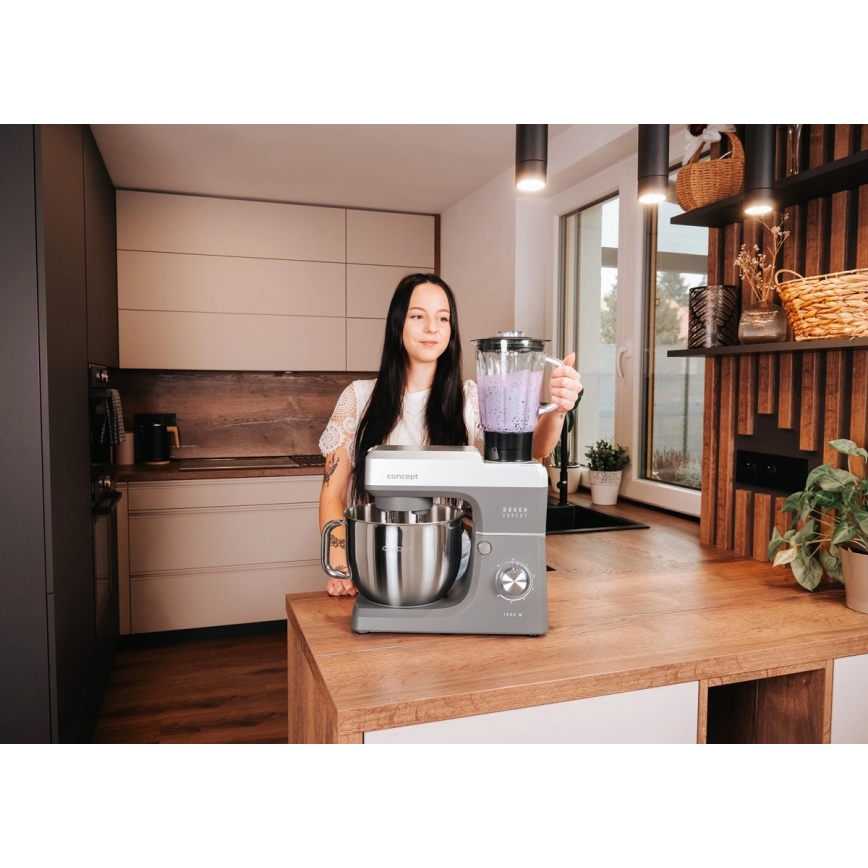 Concept RM6000 - Küchenmaschine mit Planetenrührwerk DOUGH EXPERT 1900 W/230 V anthrazit/edelstahl