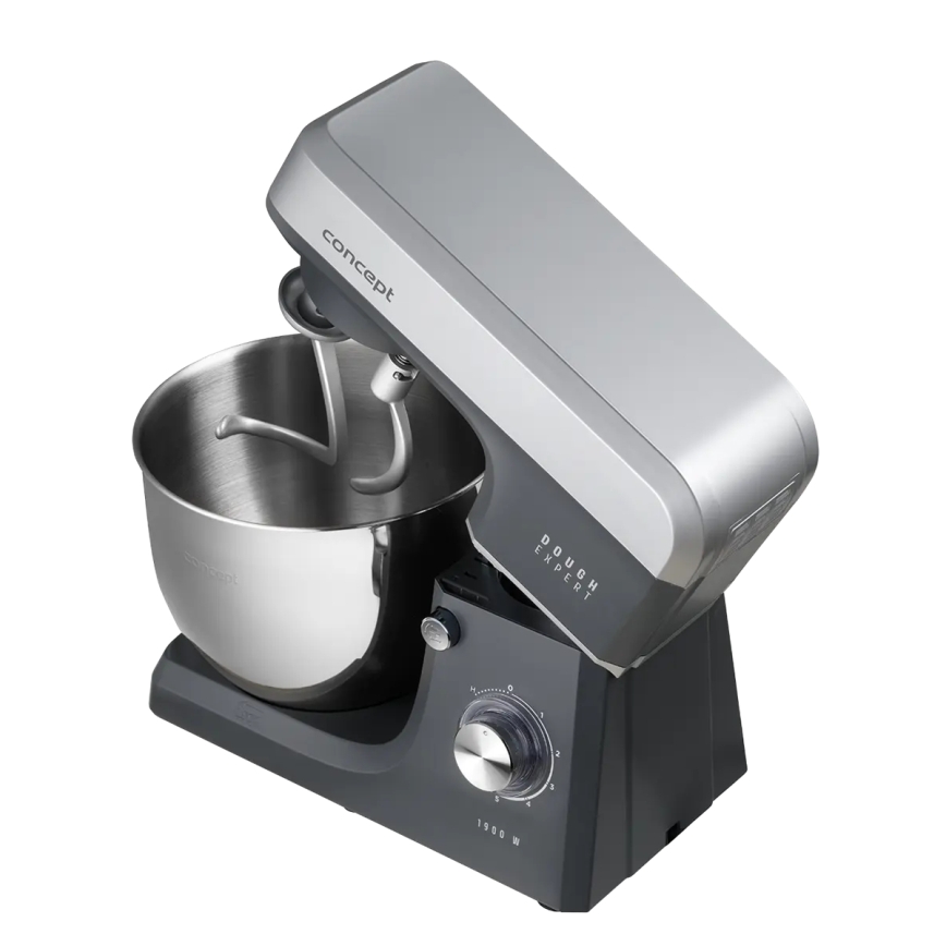 Concept RM6010 - Küchenmaschine mit Planetenrührwerk DOUGH EXPERT 1900W/230V Anthrazit/Edelstahl