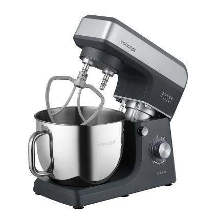 Concept RM6010 - Planetarische Küchenmaschine DOUGH EXPERT, 1900 W / 230 V, Anthrazit/Edelstahl