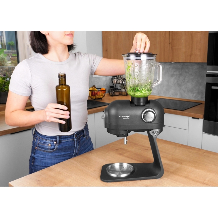 Concept RM8000 - Küchenmaschine mit Edelstahlschüssel 1200W/230V schwarz
