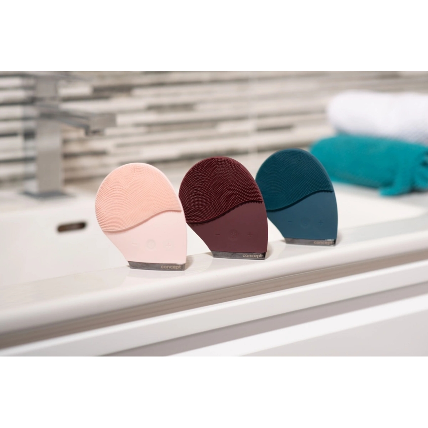 Concept SK9100 - Gesichtsreinigungsbürste SONIVIBE 2W/5V 250 mAh IPX7 blau