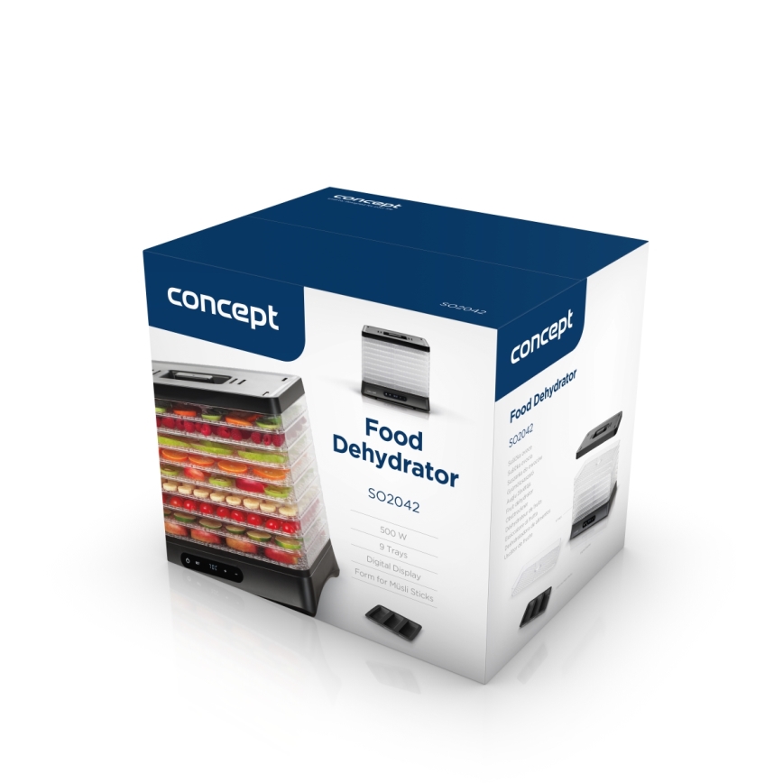 Concept SO2042 - Dörrautomat 500W/230V schwarz + Silikonform