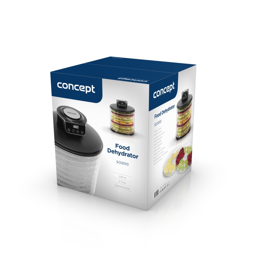 Concept SO3010 - Dörrgerät 245W/230V schwarz