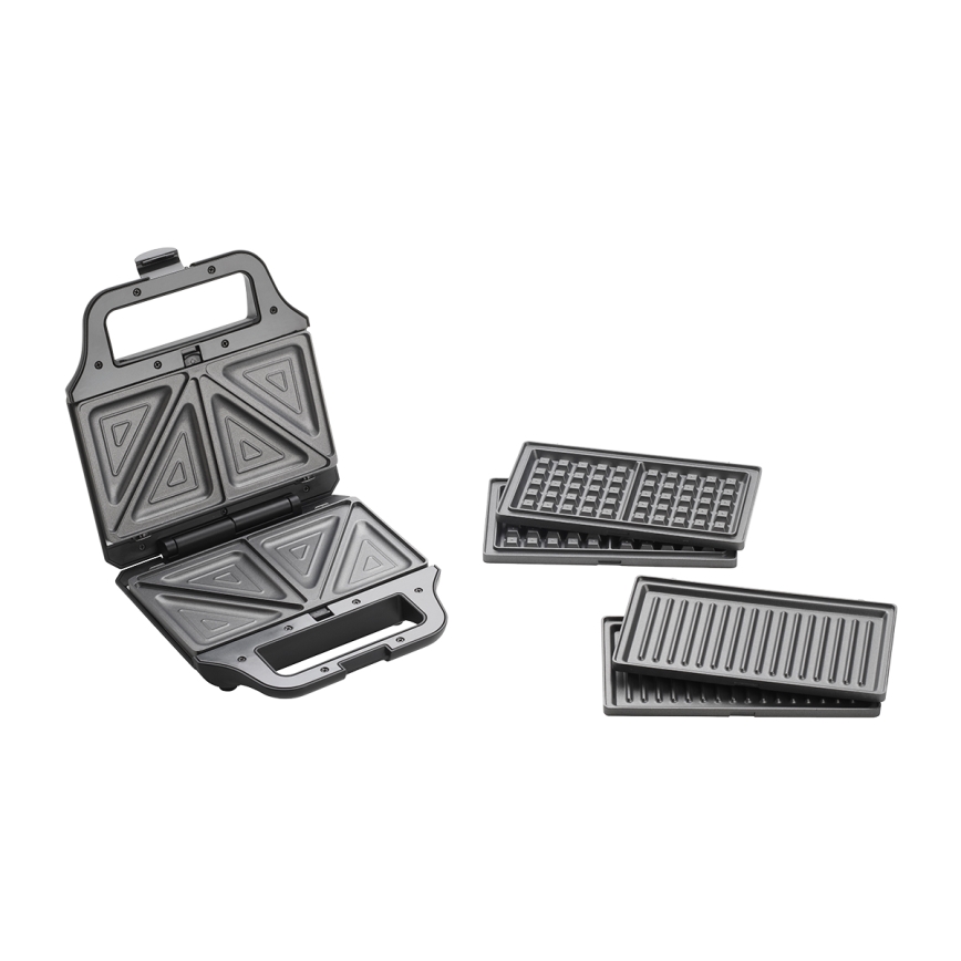 Concept SV3054 - Sandwichmaker 3in1 700W/230V schwarz
