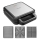 Concept SV3080 - Sandwichmaker FAMILY 3in1 1200W/230V schwarz/Edelstahl