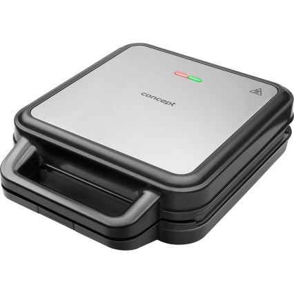 Concept SV3080 - Sandwichmaker FAMILY 3in1 1200W/230V schwarz/Edelstahl