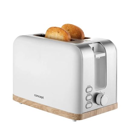 Concept TE2015 - Toaster mit zwei Schlitzen 930W/230V weiß