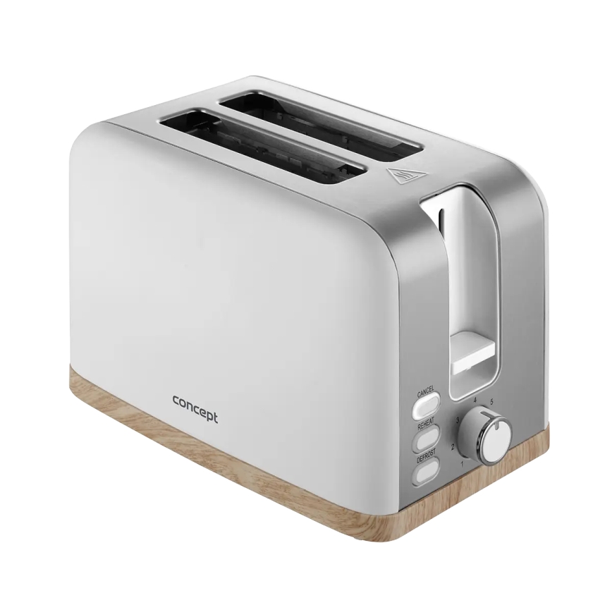 Concept TE2015 - Toaster mit zwei Schlitzen 930W/230V weiß