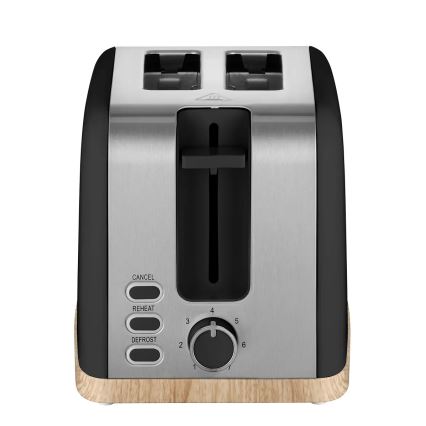 Concept TE2016 - Toaster mit zwei Schlitzen und Brötchenaufsatz 930W/230V schwarz