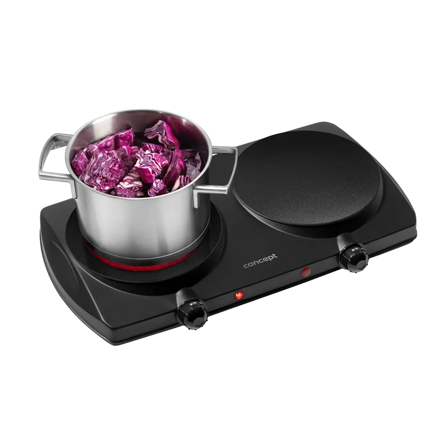 Concept VE3060 - Doppelkochplatte 2500W/230V schwarz